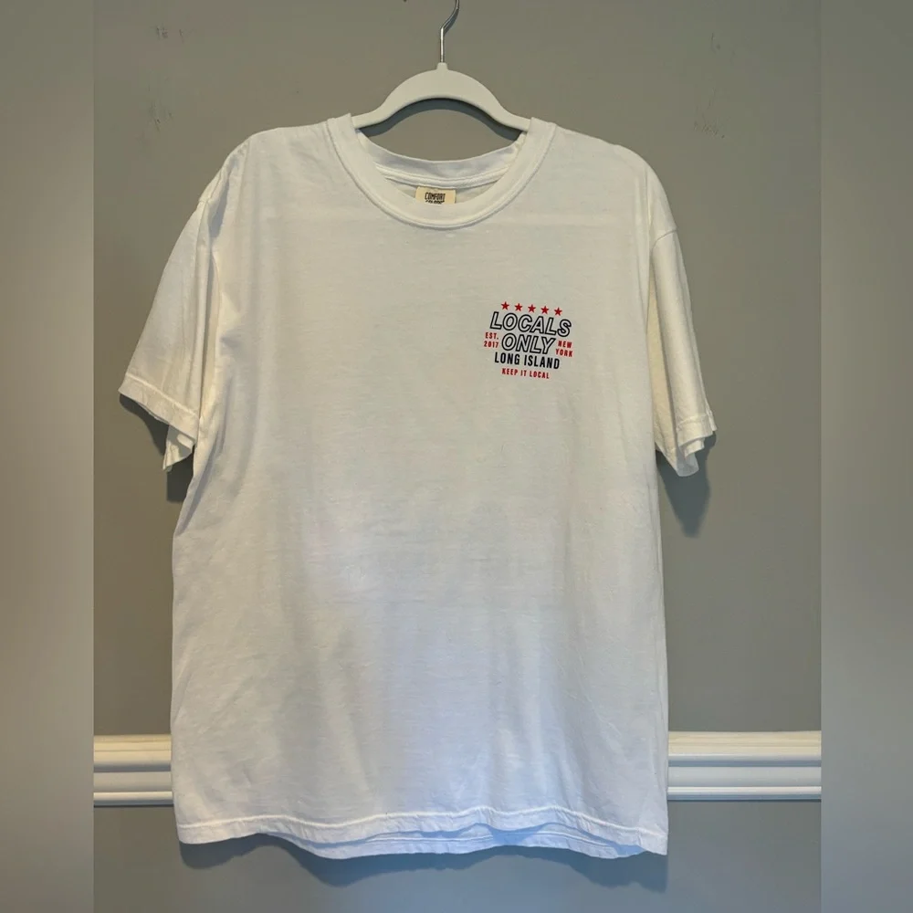 Local's Only Unisex Short Sleeve Tshirt - Size Large white NWT - Picture 10 of 10